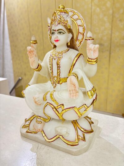 Lakshmi JI(1-Foot Lakshmi Ji Statue in Premium Vietnam Marble) - Image 4